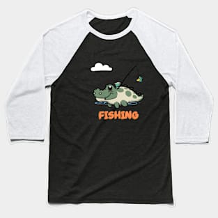 Alligator going to fishing Baseball T-Shirt